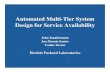Automated Multi-Tier System Design for Service Availability