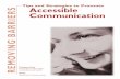 Tips and Strategies to Promote Accessible Communication