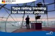 Type rating training for low hour pilots
