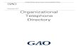 GAO Organizational Telephone Directory