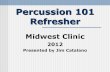 Concert Percussion Master Class