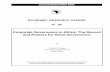 Working Paper 66 - Corporate Governance in Africa: The Record ...
