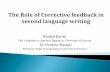 Corrective feedback in second language writing