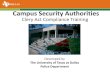 Campus Security Authorities (Clery Act)