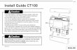 Install Guide CT100 Caution