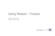 Using Mastan - Trusses