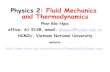Physics 2: Fluid Mechanics and Thermodynamics