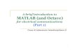 MATLAB (and Octave)