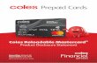 Coles Reloadable MasterCard Product Disclosure Statement