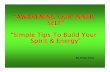 “AWAKENING OUR INNER SELF” “Simple Tips To Build Your Spirit ...