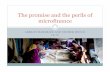 The promise and the perils of microfinance
