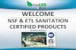 NSF & ETL SANITATION CERTIFIED PRODUCTS