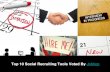 Top 10 social recruiting tools voted by Jobhop