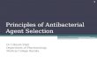 Principles of antibacterial agent selection