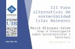 III Foro Alternativas de Sostenibilidad - Macià Blázquez-Salom