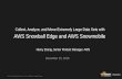 Announcing AWS Snowball Edge and AWS Snowmobile - December 2016 Monthly Webinar Series