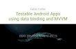 Testable Android Apps using data binding and MVVM