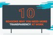 10 Reasons Why You Need More Transparency at Work