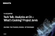 Tech Talk: Analytics at CA – What’s Cooking? Project Jarvis