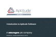 Introduction to Aptitude Software