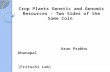 Crop plants genetic and genomic resources