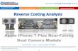 Apple iPhone 7 Plus: Rear-Facing Dual Camera Module 2016 teardown reverse costing report published by Yole Developpement