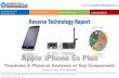 Apple iPhone 6s Plus Teardown & Physical Analyses of Key Components 2015 teardown reverse costing report published by Yole Developpement