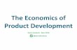 The Economics of Product Development v0.8