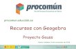 Recursos con geogebra en Procomún. Proyecto Gauss
