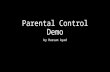Parental Control Demo