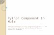 Python component in mule