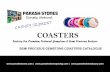 agate coaster & coasters set - semi precious coasters