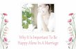 How To Be Happy Alone In A Marriage