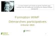 Formation aux démarches participatives, participation citoyenne, WWF 2015