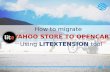 How to migrate data from Yahoo Store to OpenCart with LitExtension
