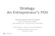 Strategy: An Entrepreneur Point Of View