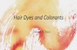 Hair dyes and colourants