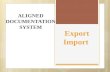 Export - Import Steps & Documents