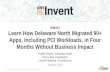(ISM313) How Delaware North Migrated 90+ Apps in Four Months