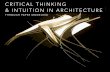 Critical thinking & intuition development in Architecture