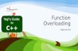 Function overloading in c++