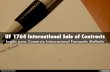 UF 1764 International Sale of Contracts
