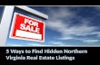 5 ways to find hidden northern virginia real estate listings