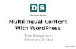 Multilingual content with WordPress