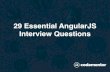 29 Essential AngularJS Interview Questions