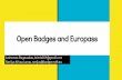 Open digital badges and Europass