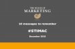 10 messages to remember from STIMAC
