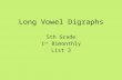 Long vowel digraphs