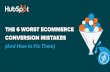6 Worst Ecommerce Conversion Mistakes (And How to Fix Them)