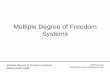 Multiple Degree of Freedom (MDOF) Systems